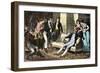 Parlor Use of nitrous Oxide, or "laughing Gas."-null-Framed Giclee Print