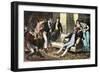 Parlor Use of nitrous Oxide, or "laughing Gas."-null-Framed Giclee Print