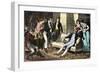 Parlor Use of nitrous Oxide, or "laughing Gas."-null-Framed Giclee Print