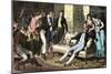 Parlor Use of nitrous Oxide, or "laughing Gas."-null-Mounted Giclee Print