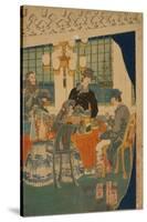 Parlour of a Foreign Mercantile House in Yokohama, 1861-Utagawa Sadahide-Stretched Canvas