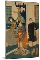 Parlour of a Foreign Mercantile House in Yokohama, 1861-Utagawa Sadahide-Mounted Premium Giclee Print