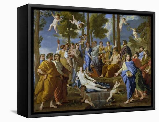 Parnassus, 1631-Nicolas Poussin-Framed Stretched Canvas