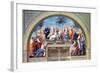 Parnassus and the Disputa, Stanza Della Segnatura, Print by Giovanni Volpato and Raphael Morghen-Raphael-Framed Giclee Print