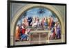 Parnassus and the Disputa, Stanza Della Segnatura, Print by Giovanni Volpato and Raphael Morghen-Raphael-Framed Giclee Print