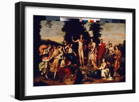 Parnassus, C.1750-60 (Oil on Panel)-Anton Raphael Mengs-Framed Giclee Print