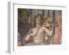 Parnassus, Detail of Apollo Playing a Viola Da Braccio, from the Stanza Della Segnatura, 1511-Raphael-Framed Giclee Print