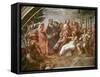 Parnassus (Homer, Dante and Virgil)-Raphael-Framed Stretched Canvas