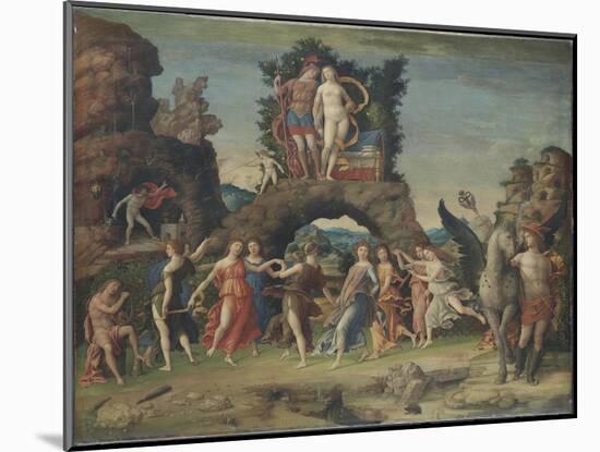 Parnassus (Mars and Venu), C. 1497-Andrea Mantegna-Mounted Giclee Print