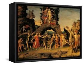 Parnassus-Andrea Mantegna-Framed Stretched Canvas