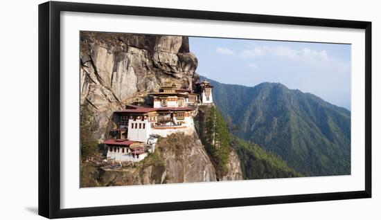 Paro Taktsang (Tigers Nest Monastery), Paro District, Bhutan, Himalayas, Asia-Jordan Banks-Framed Photographic Print