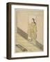 Parody of Kawachi-goe from "Tales of Ise", 1765-Suzuki Harunobu-Framed Giclee Print