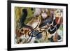 Parody of the Blue Knight-Auguste Macke-Framed Premium Giclee Print