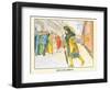 Parody On Princess Ida (Illustration 1); King Gama Arrives In St. Louis-Gilbert & Sullivan-Framed Art Print