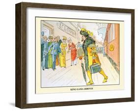 Parody On Princess Ida (Illustration 1); King Gama Arrives In St. Louis-Gilbert & Sullivan-Framed Art Print