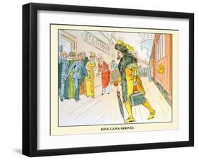 Parody On Princess Ida (Illustration 1); King Gama Arrives In St. Louis-Gilbert & Sullivan-Framed Art Print