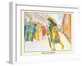 Parody On Princess Ida (Illustration 1); King Gama Arrives In St. Louis-Gilbert & Sullivan-Framed Art Print