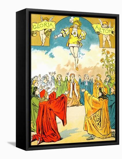 Parody On Princess Ida (Illustration 2)-Gilbert & Sullivan-Framed Stretched Canvas