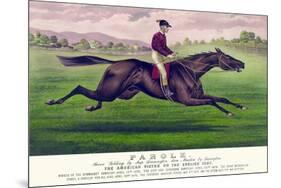 Parole: Brown Gelding, by Imp. Leamington, Dam Maiden by Lexington-Currier & Ives-Mounted Premium Giclee Print