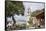 Paroquia de San Francisco de Assisi church and town square, Valle de Bravo, Mexico, North America-Peter Groenendijk-Framed Stretched Canvas