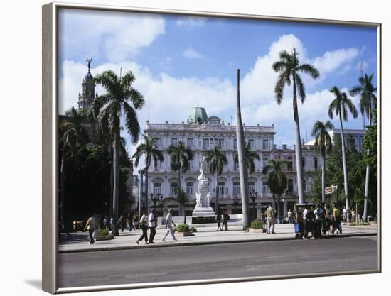 Parque Central and Hotel Inglaterra, Havana, Cuba, West Indies, Central America-John Harden-Framed Photographic Print