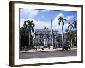 Parque Central and Hotel Inglaterra, Havana, Cuba, West Indies, Central America-John Harden-Framed Photographic Print