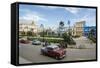 Parque Serafin Sanchez Square, Sancti Spiritus, Cuba, West Indies, Caribbean, Central America-Yadid Levy-Framed Stretched Canvas