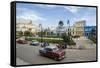 Parque Serafin Sanchez Square, Sancti Spiritus, Cuba, West Indies, Caribbean, Central America-Yadid Levy-Framed Stretched Canvas