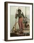 Parqueuse d'Huitres, Oyster Gatherer, of Arcachon in South- West France-null-Framed Photographic Print