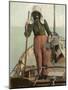 Parqueuse d'Huitres, Oyster Gatherer, of Arcachon in South- West France-null-Mounted Photographic Print