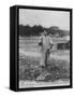 Parqueuse d'Huitres, Oyster Gatherer, of Cap Ferret Near Arcachon in South- West France-null-Framed Stretched Canvas