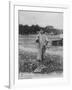Parqueuse d'Huitres, Oyster Gatherer, of Cap Ferret Near Arcachon in South- West France-null-Framed Photographic Print
