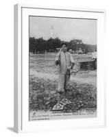 Parqueuse d'Huitres, Oyster Gatherer, of Cap Ferret Near Arcachon in South- West France-null-Framed Photographic Print