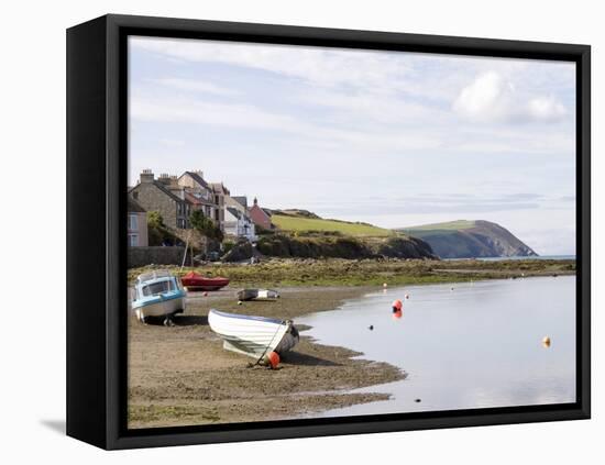 Parrog Beach and the Pembrokeshire Coast Path, Newport, Pembrokeshire, Wales-Sheila Terry-Framed Stretched Canvas