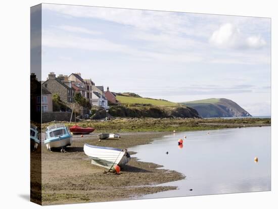 Parrog Beach and the Pembrokeshire Coast Path, Newport, Pembrokeshire, Wales-Sheila Terry-Stretched Canvas