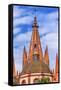 Parroquia Archangel Church. Aldama Street, San Miguel de Allende, Mexico.-William Perry-Framed Stretched Canvas