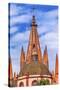 Parroquia Archangel Church. Aldama Street, San Miguel de Allende, Mexico.-William Perry-Stretched Canvas