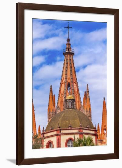 Parroquia Archangel Church. Aldama Street, San Miguel de Allende, Mexico.-William Perry-Framed Premium Photographic Print