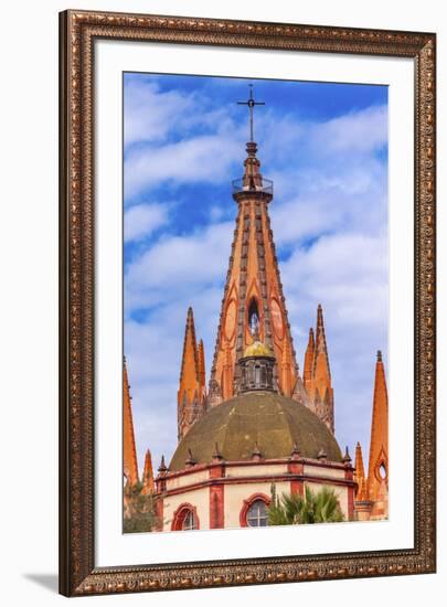 Parroquia Archangel Church. Aldama Street, San Miguel de Allende, Mexico.-William Perry-Framed Premium Photographic Print