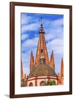 Parroquia Archangel Church. Aldama Street, San Miguel de Allende, Mexico.-William Perry-Framed Premium Photographic Print