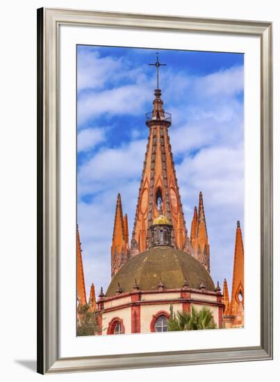 Parroquia Archangel Church. Aldama Street, San Miguel de Allende, Mexico.-William Perry-Framed Premium Photographic Print