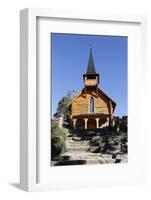 Parroquia San Eduardo, Puerto Panuelo, near Bariloche, Nahuel Huapi National Park, Lake District, A-Stuart Black-Framed Photographic Print