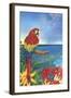 Parrot Dice-Scott Westmoreland-Framed Art Print