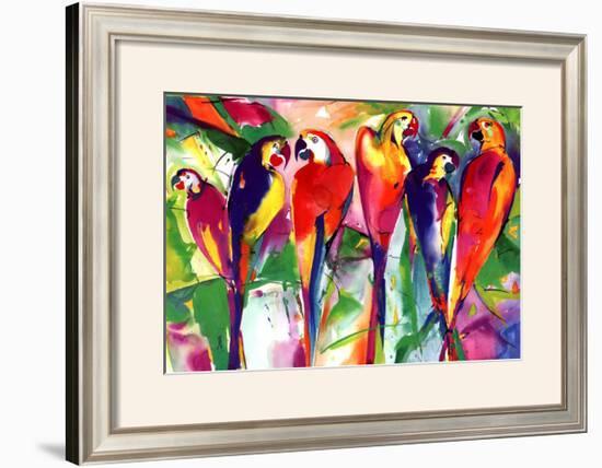 Parrot Family-Alfred Gockel-Framed Art Print