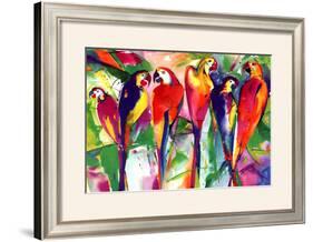Parrot Family-Alfred Gockel-Framed Art Print