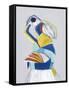 Parrot I-Hasse Jacobsen-Framed Stretched Canvas