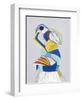 Parrot I-Hasse Jacobsen-Framed Art Print