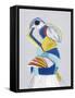 Parrot I-Hasse Jacobsen-Framed Stretched Canvas