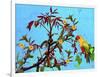 Parrot in Garden 2-Ata Alishahi-Framed Giclee Print