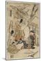 Parrot Komachi of the Floating World, 1711-1716-Okumura Masanobu-Mounted Premium Giclee Print
